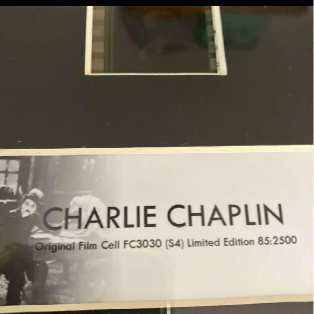 チャップリン ビンテージ 写真 フイルムセル 額 チャップリン