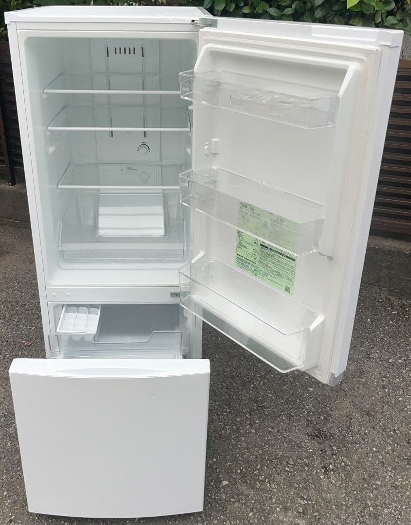 東芝冷凍 冷蔵庫153L 強化ガラス棚省エネ設計LED照明自動霜取り機能19年製