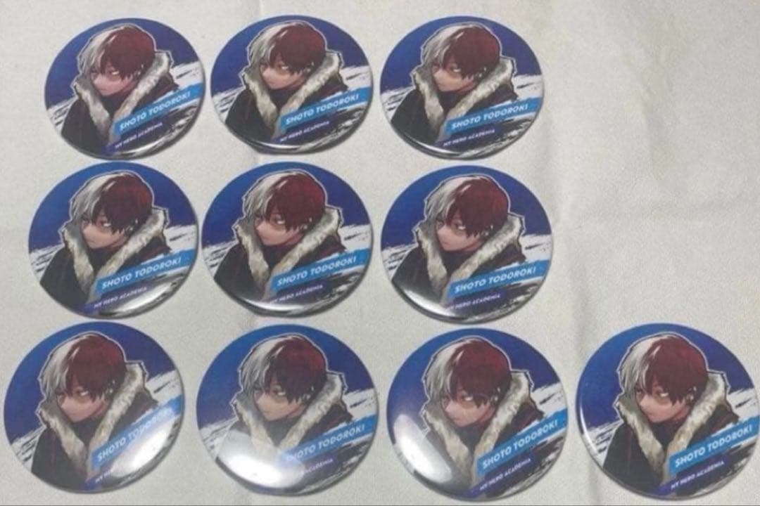 僕のヒーローアカデミア　MHAnimals　缶バッジ　轟焦凍　ショートキャット