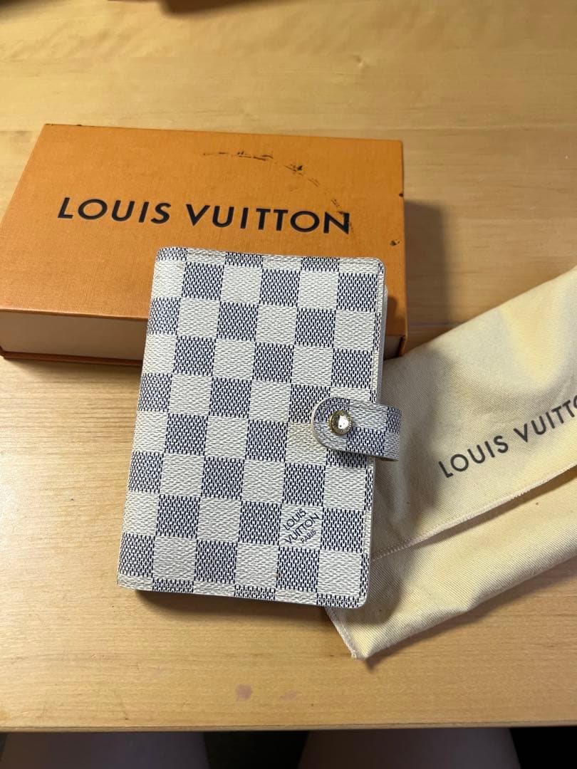 正規ルイヴィトン　白ダミエ　スケジュールホルダー horita78_51566