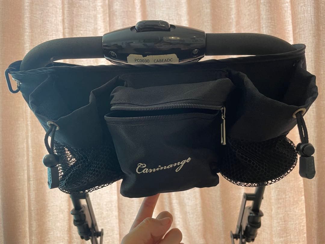 天使のカート L 小物付き ブラックキルト 黒 ペットカート