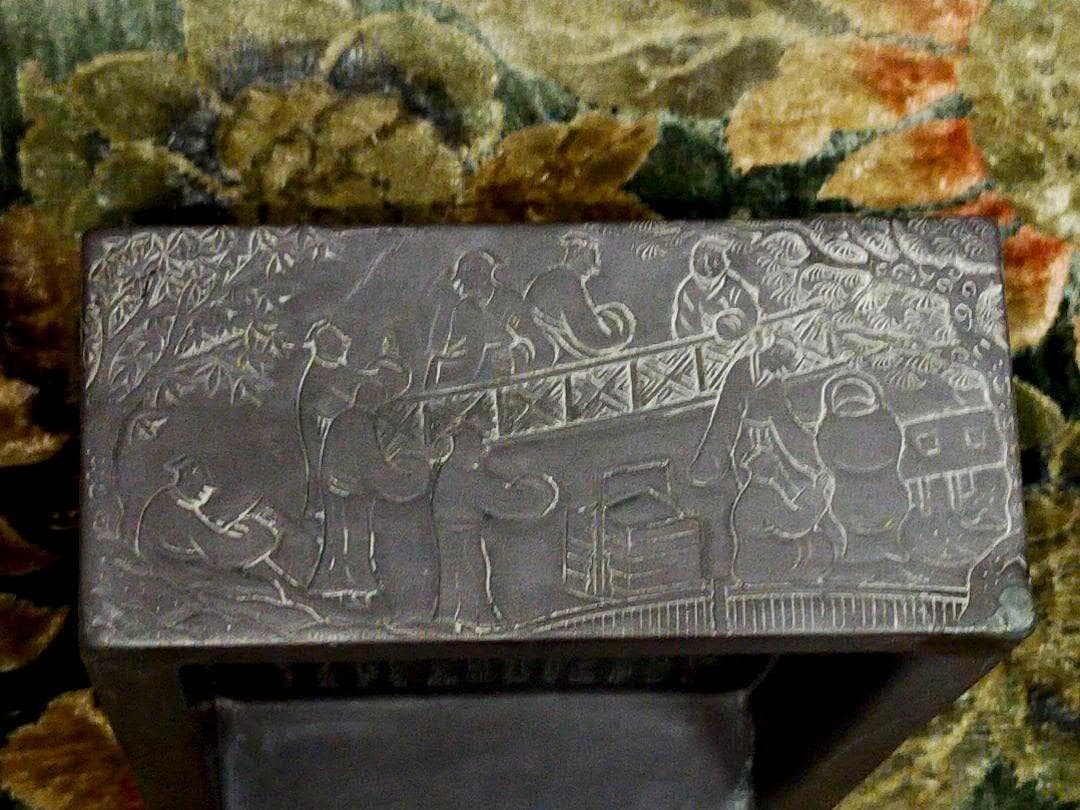 ♥特大　中国　蘭亭硯　9.2ｋｇ　硯　骨董品