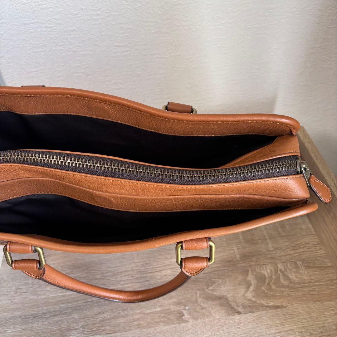 【美品】COACH コーチ ビジネスバッグ 本革