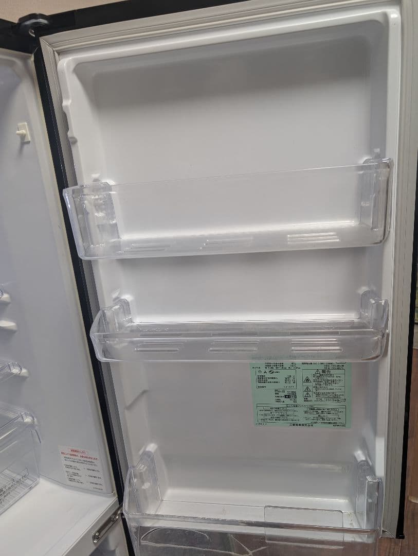 【送料込】単身用2ドア冷蔵庫 三菱電機 ブラック