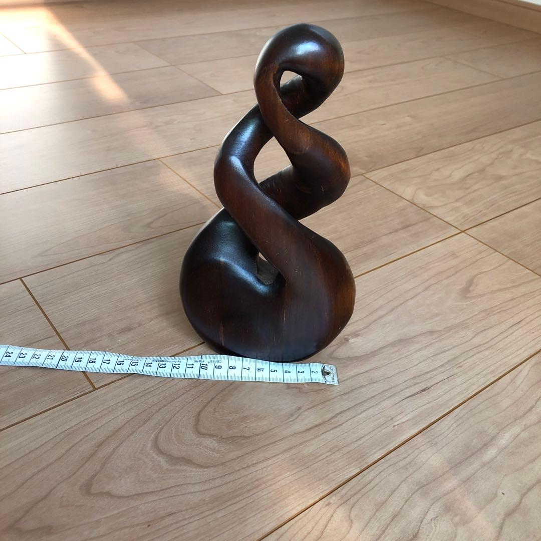 ビンテージ　abstract sculpture ミッドセンチュリー　盛永省治 ビンテージ wood abstract sculpture 右側 盛永省治 盛永省治sculpture