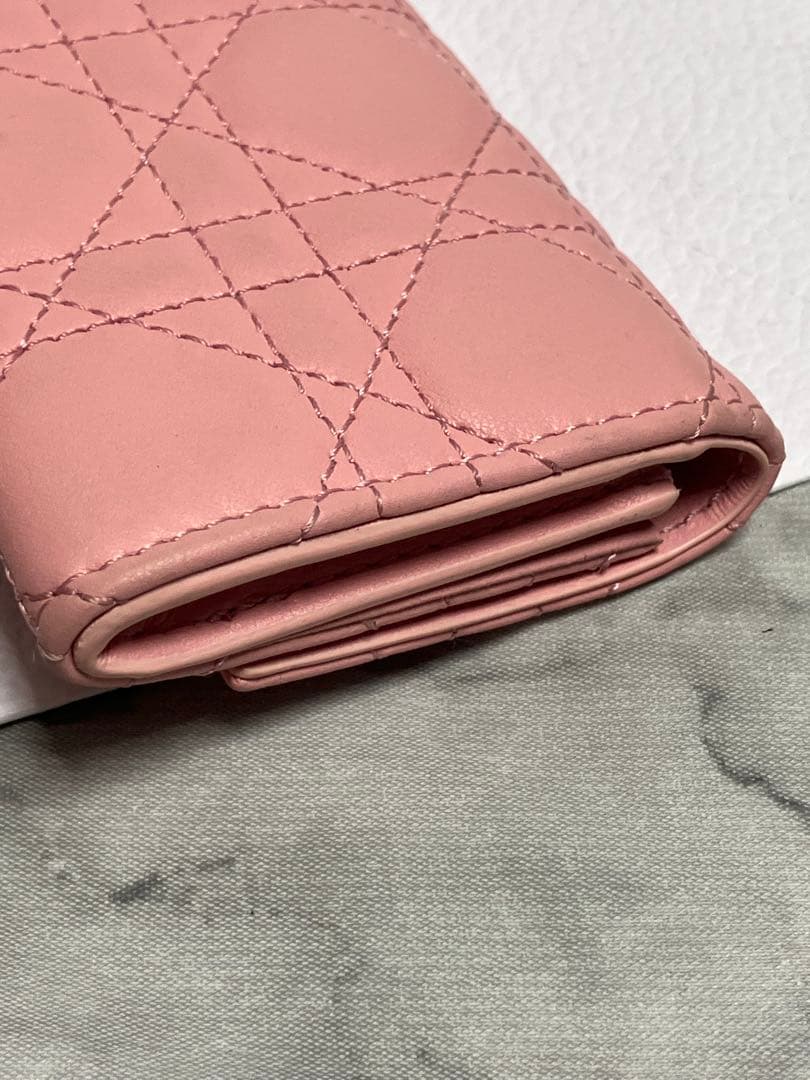 DIOR ミスディオール グリシーヌウォレット ミニ財布 コインケース ピンク