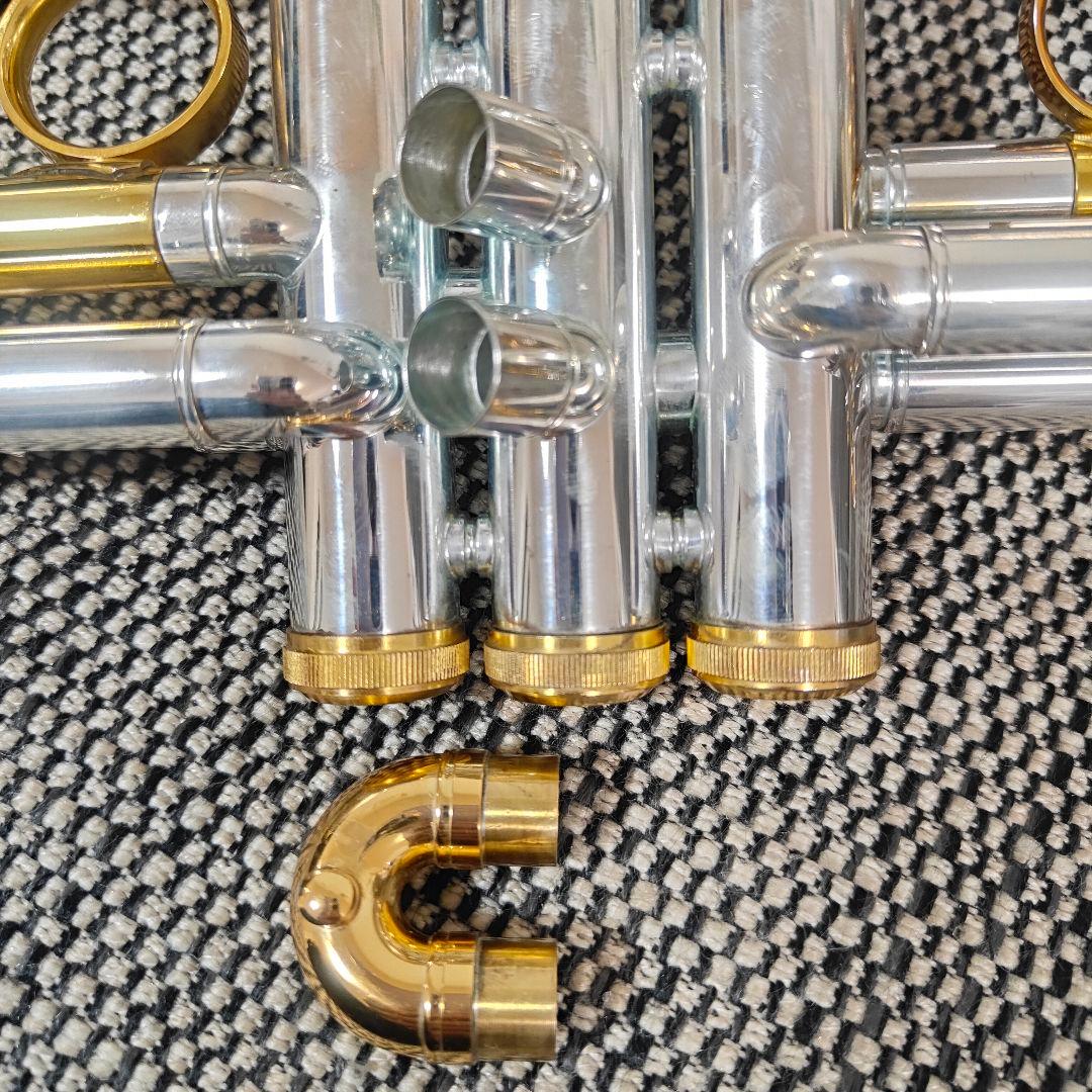 希少 EYS トランペット OTP-0006 高級彫刻 金銀 3wayケース付