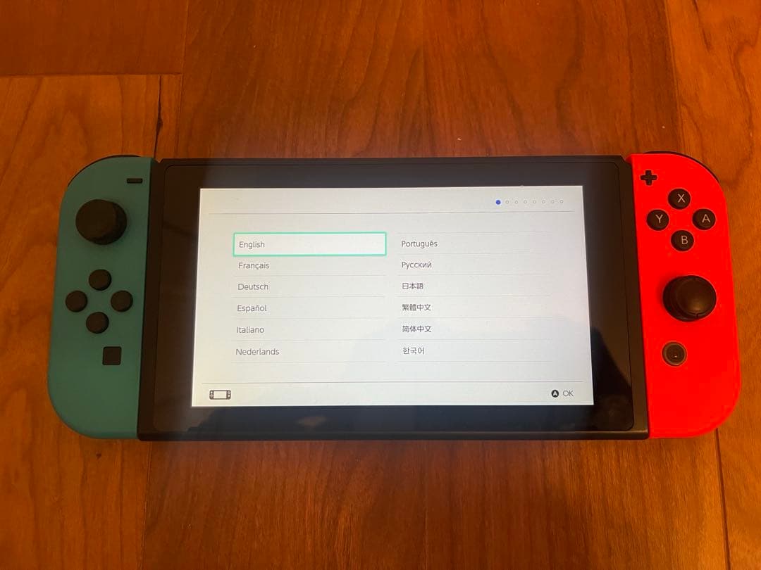 Nintendo Switch 本体 青/赤 付属品