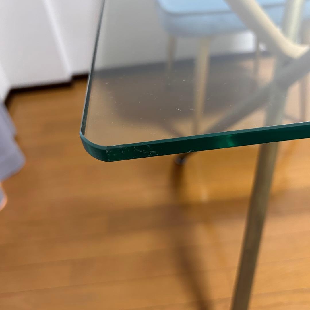 【美品✨総額２０万over／オーダーメイド】　ガラスダイニングテーブル　チェア