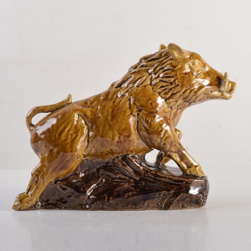 九谷焼 人間国宝 三代徳田八十吉作 猪 干支置物 C 8299 - メルカリ