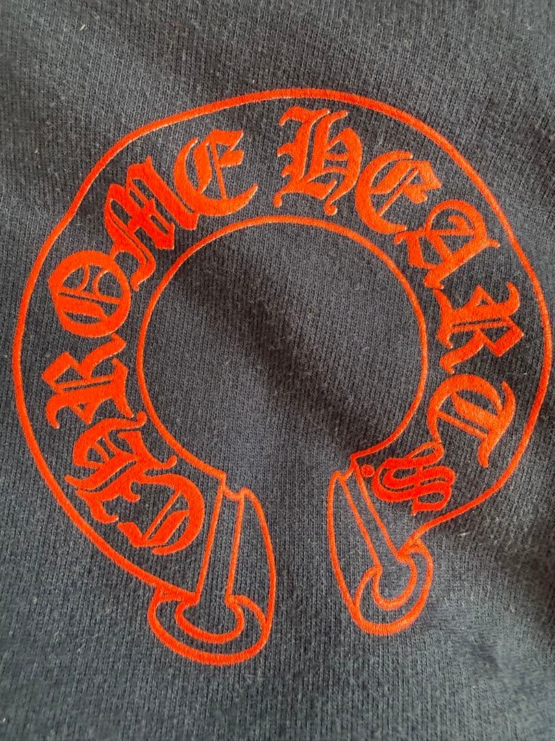 Chrome Hearts Horseshoe Hoodie ネイビー赤