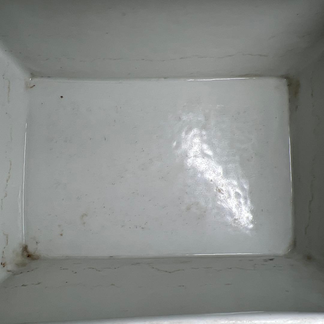 中国清時代 大清咸豊年製 粉彩花蝶図鉢 幅約24