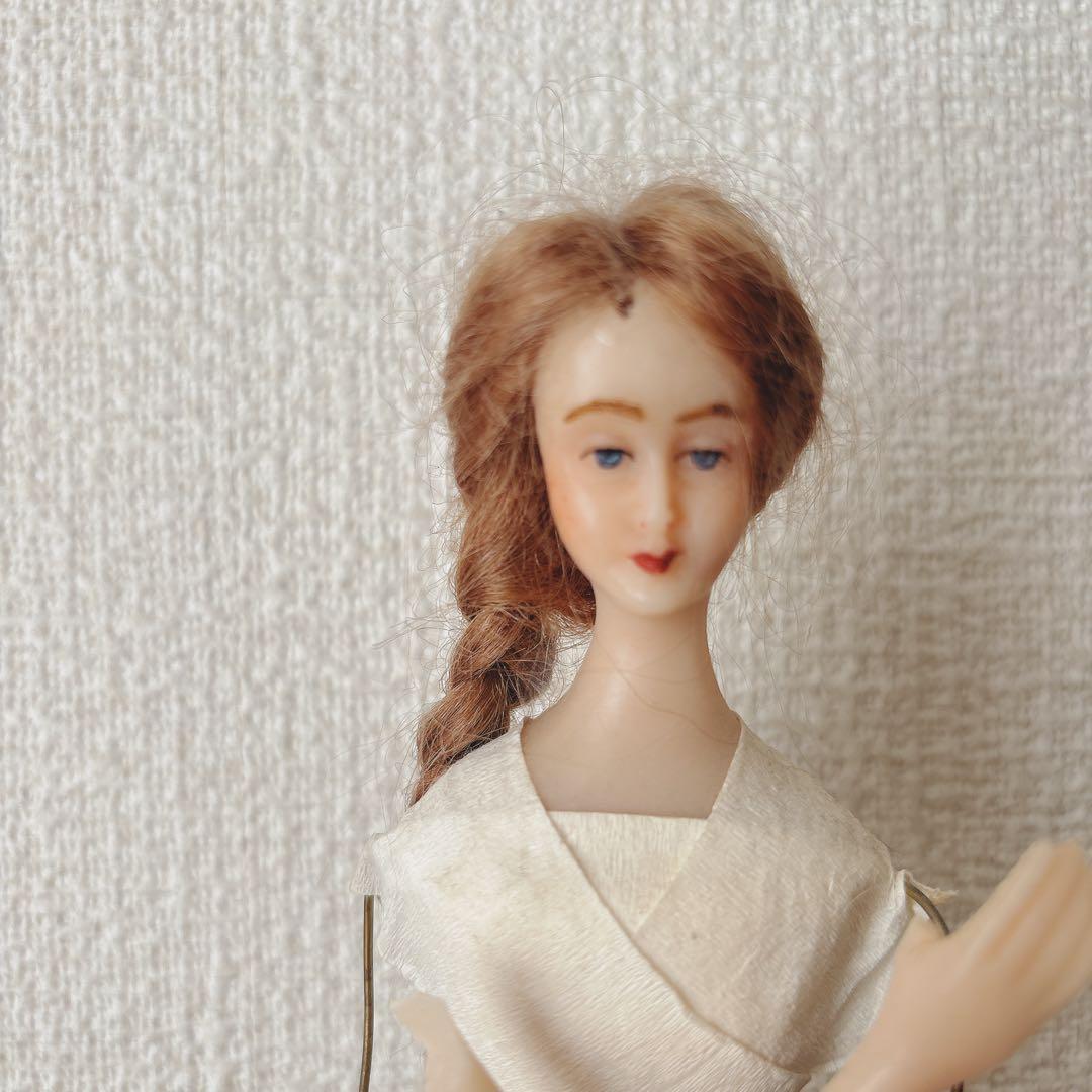手の欠けたワックスドール 聖品 アンティーク ブロカント フランス