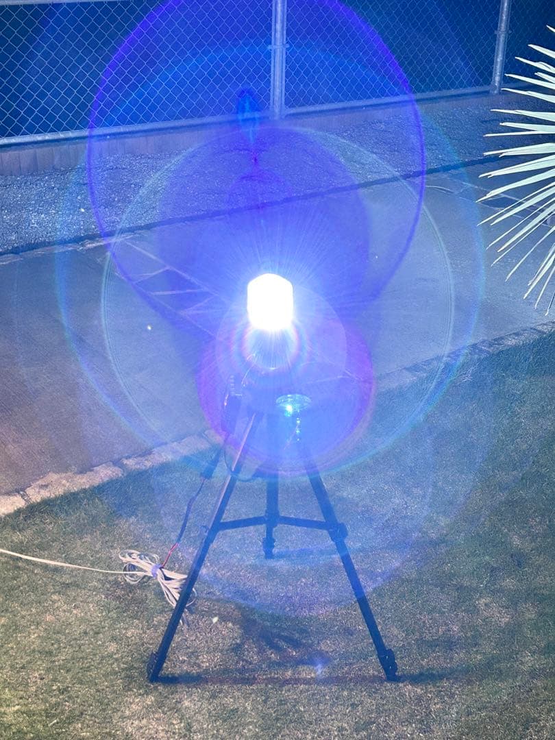 灯火採集 三脚型 ライトトラップ HID 100w 紫外線放出加工済