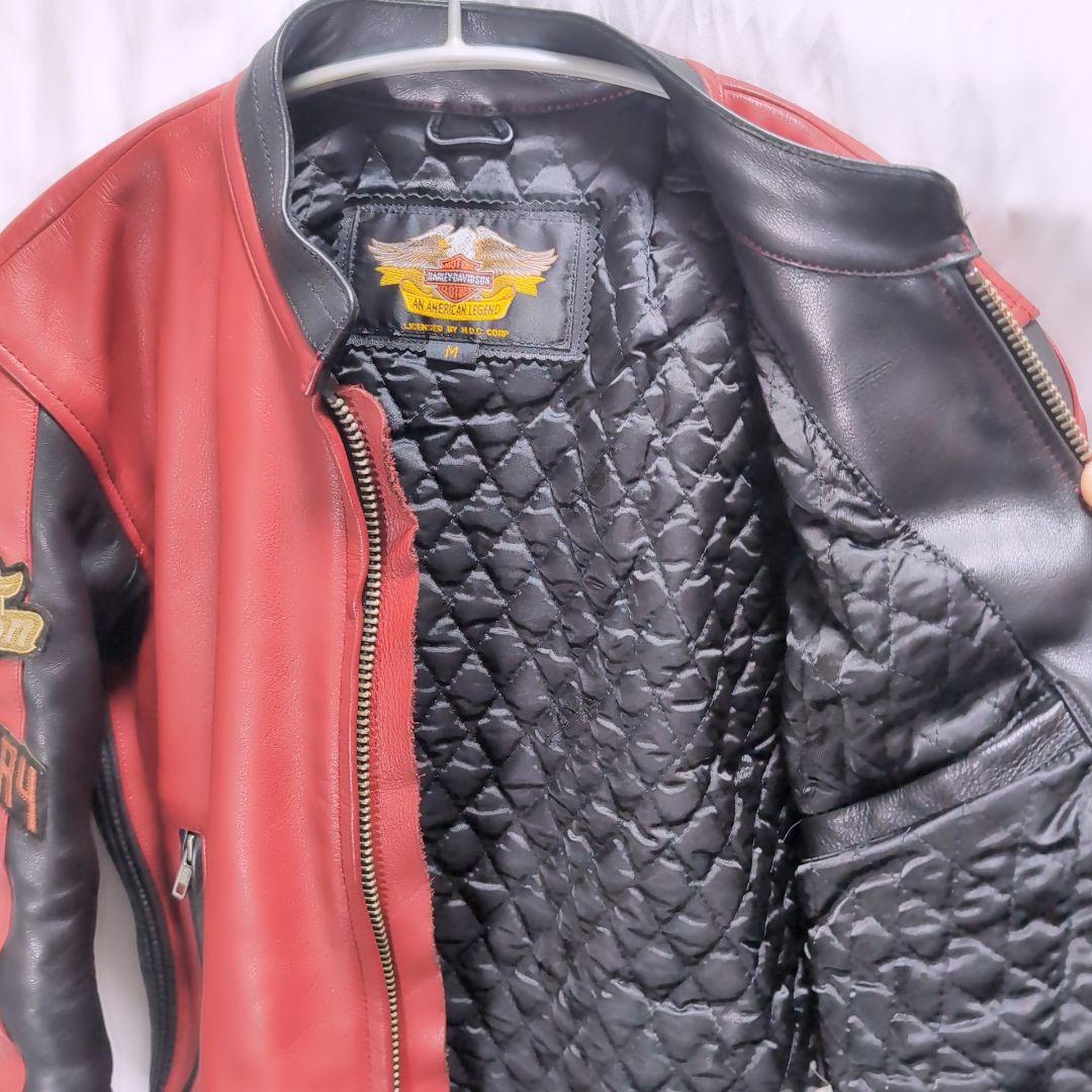 ハーレーダビッドソン ライダース 刺繍 ロゴ 中綿 キルティング