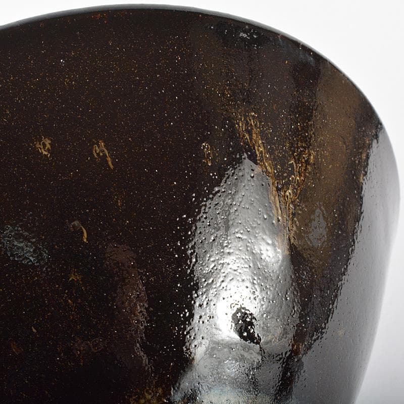 茶道具 人間国宝 加藤土師萌 黒唐津 茶碗 共布共箱 D R6899 - メルカリ