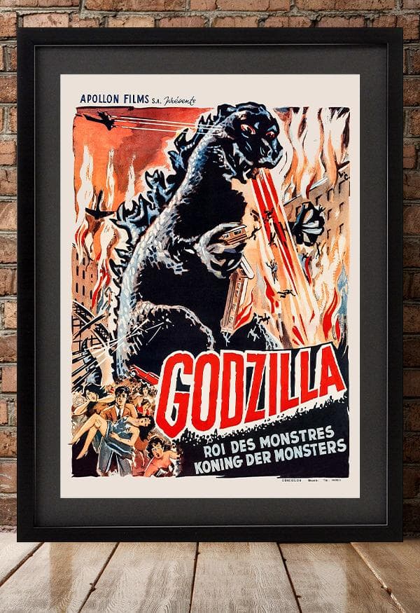 ベルギー版ポスター『怪獣王ゴジラ』1954年公開 - メルカリ