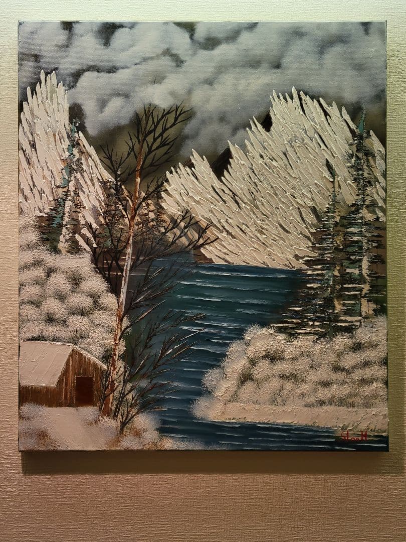 絵画 Winter Mountain