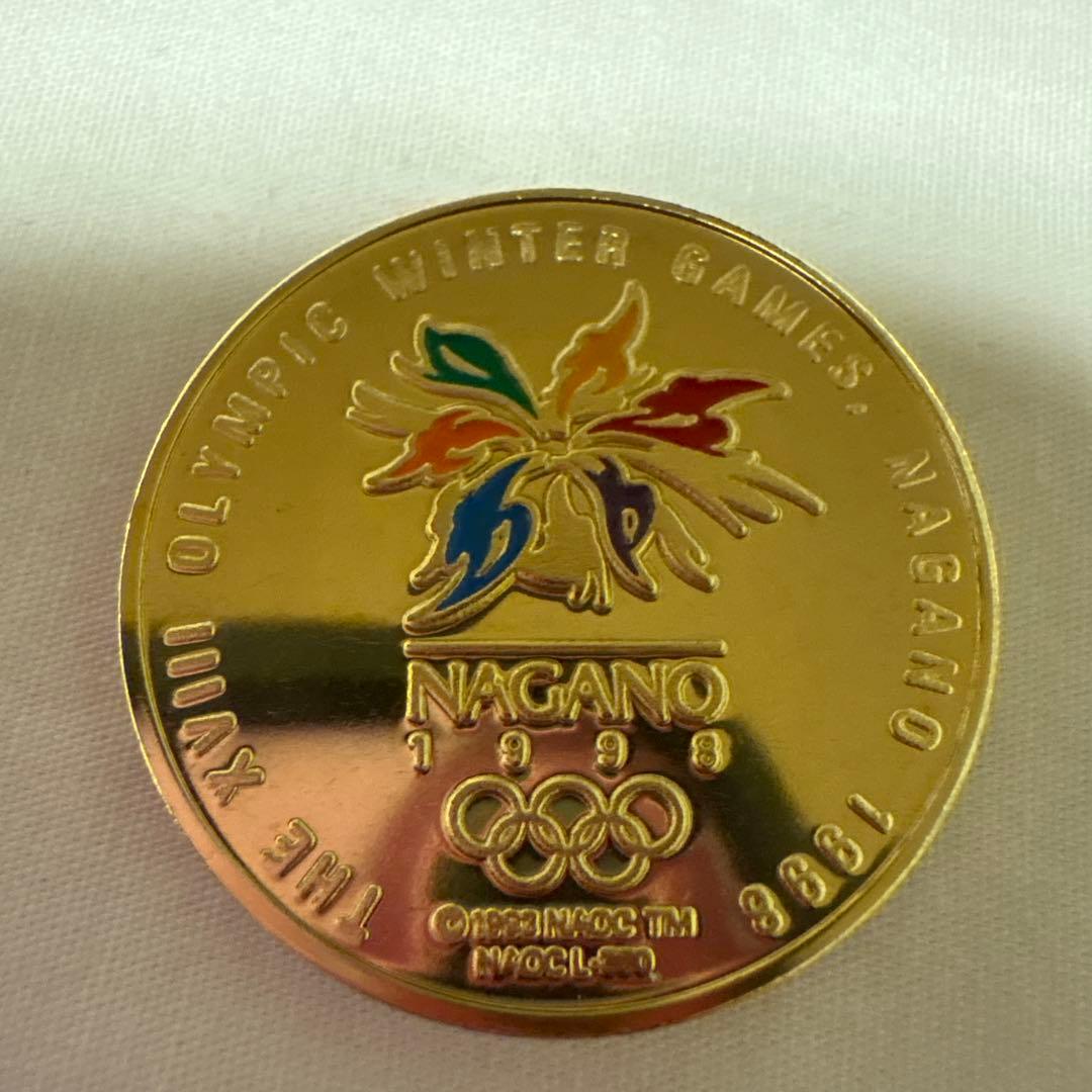長野オリンピック 1998 記念メダル ゴールドカラー - メルカリ