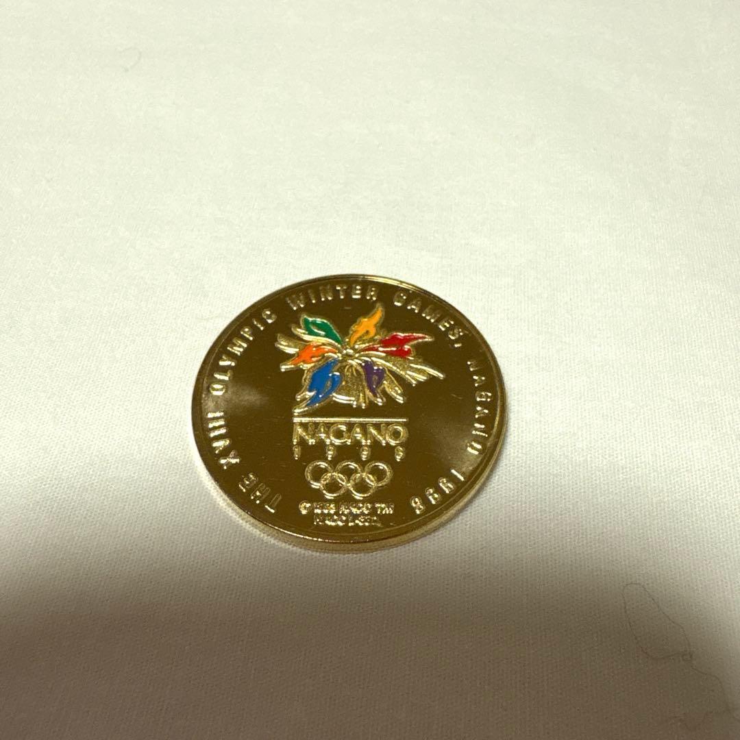 長野オリンピック 1998 記念メダル ゴールドカラー - メルカリ