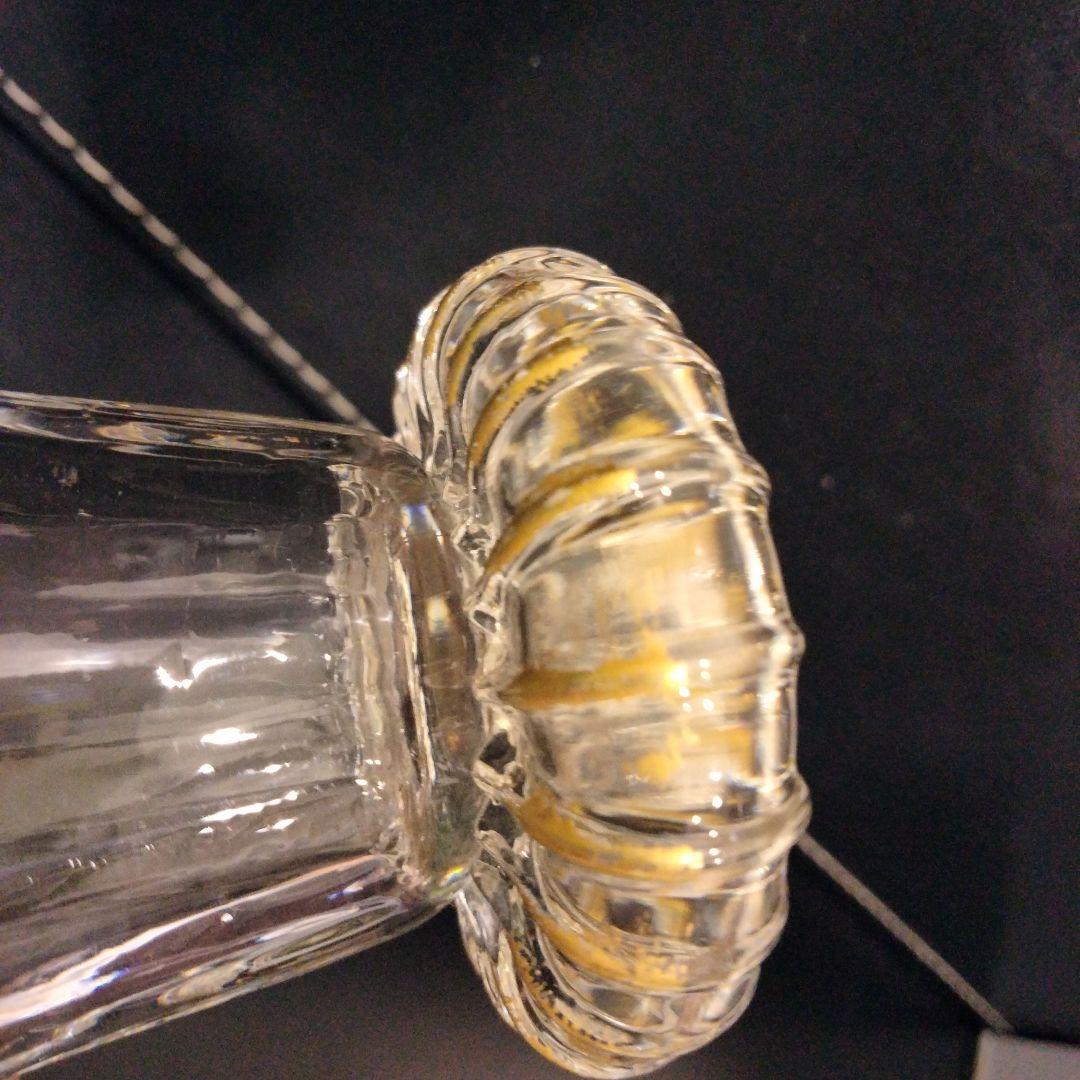 r354 エミールガレ 第一工房作 グラス 高さ10.2㎝ 鑑定書付 金彩グラス