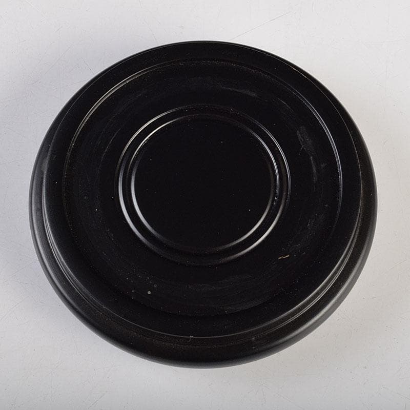 七宝焼 服部喜久作 花文 花瓶 唐木台付 共箱 V R9527