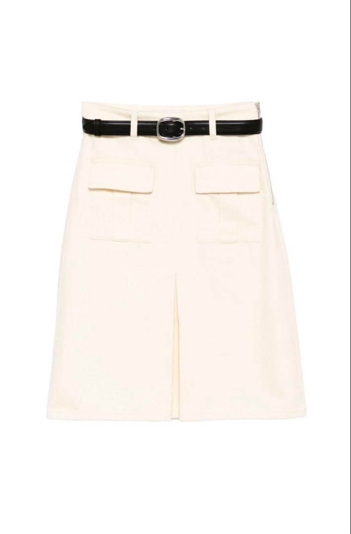 Self-Portrait ホワイト デニムスカート