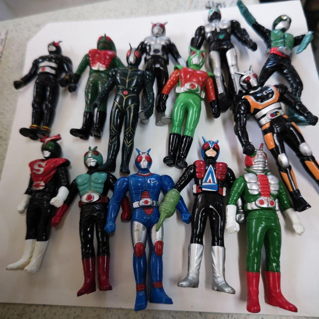 仮面ライダー ソフビ 13体まとめ売り 昭和ライダー - メルカリ