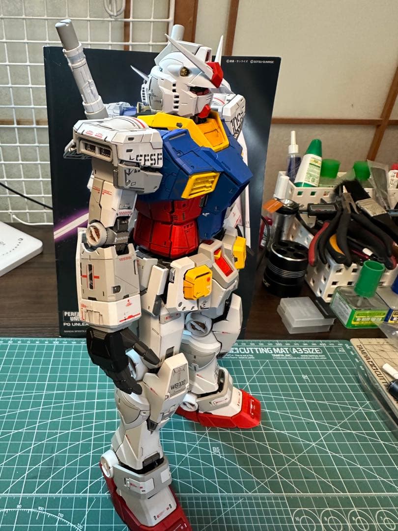 PG UNLEASHED 1/60 RX-78-2 ガンダム 光沢全塗装完成品