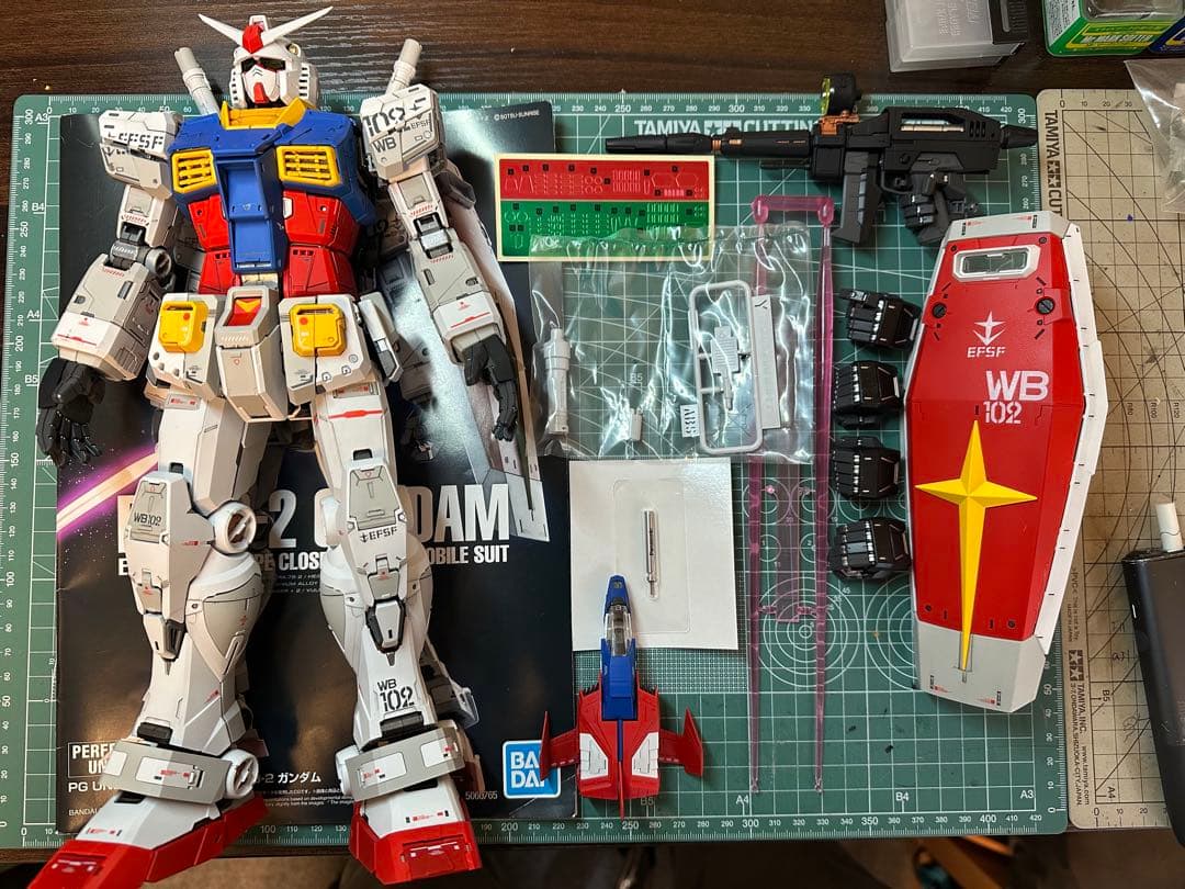 PG UNLEASHED 1/60 RX-78-2 ガンダム 光沢全塗装完成品