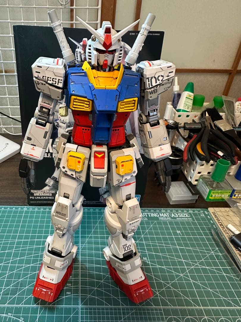 PG UNLEASHED 1/60 RX-78-2 ガンダム 光沢全塗装完成品