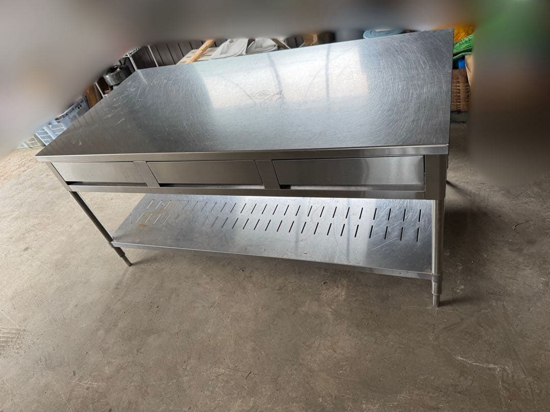 ステンレス 作業台 調理台 （岐阜県まで引き取り限定）