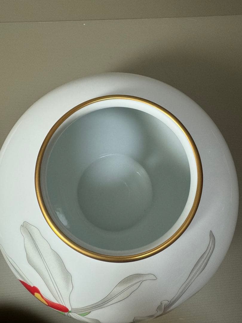 2151 香蘭社 カトレア 花瓶 金彩 未使用 - メルカリ