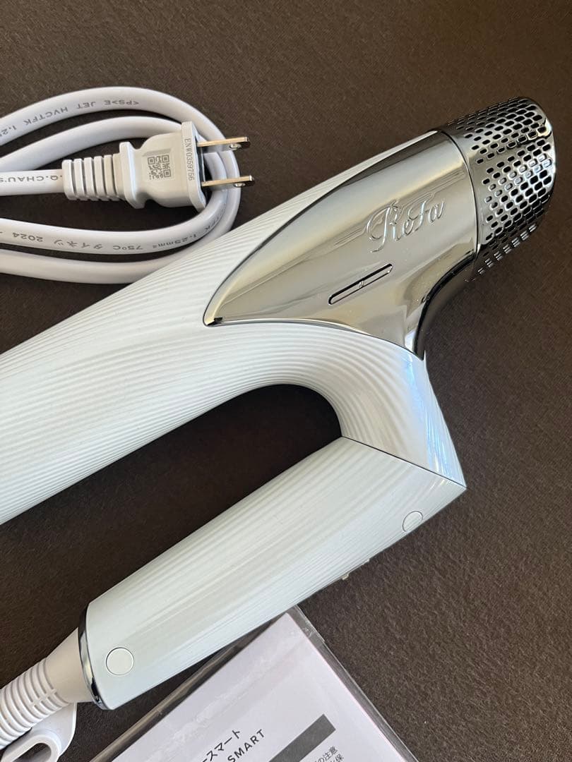 ホワイト ヘアドライヤー 取扱説明書付き