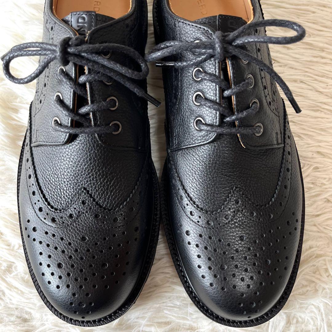 【新品未使用】ナードマインド　クアトロ　ウイングチップ　レザーシューズ　岩田剛典