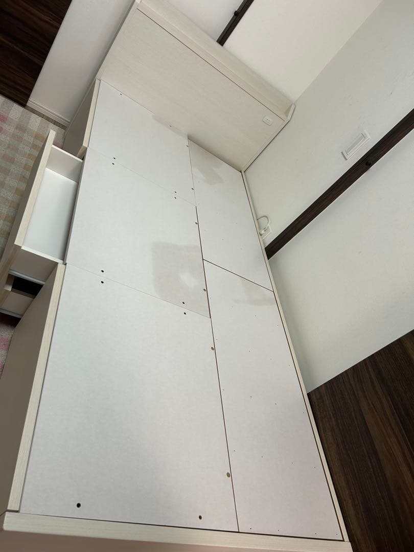 ニトリ シングル チェストタイプ ベッドフレーム 引き出し4杯 収納付きベッド