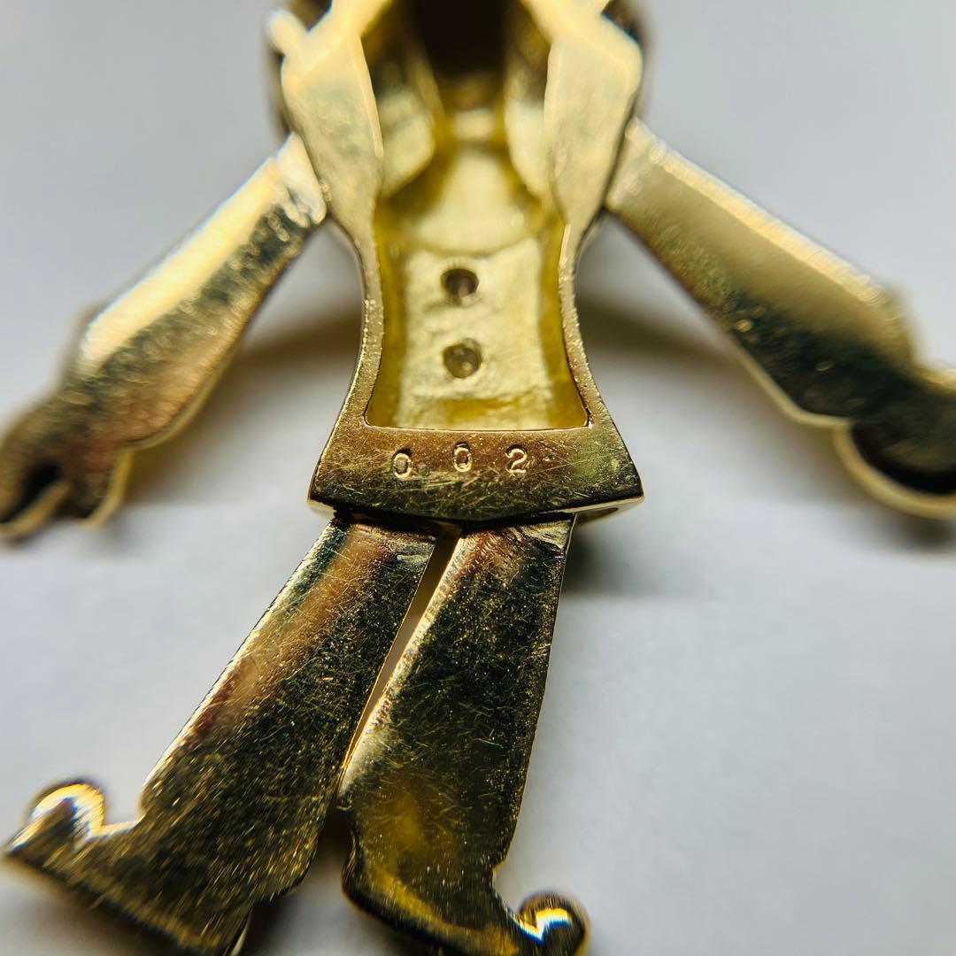 胸元で踊るピエロのダイヤペンダントトップ#652