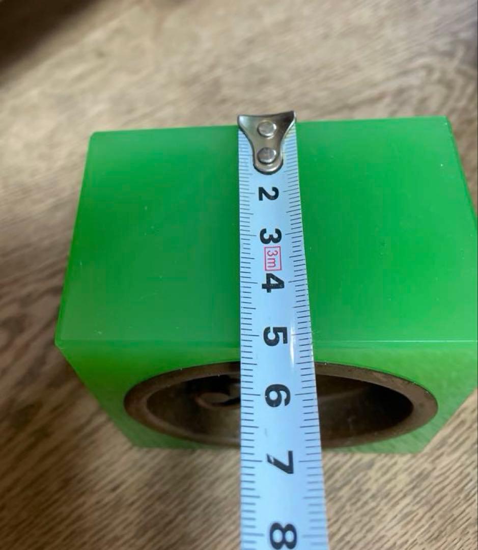 希少】ウランガラス 置時計 蓄光 レトロ時計 大正 アンティーク 実働