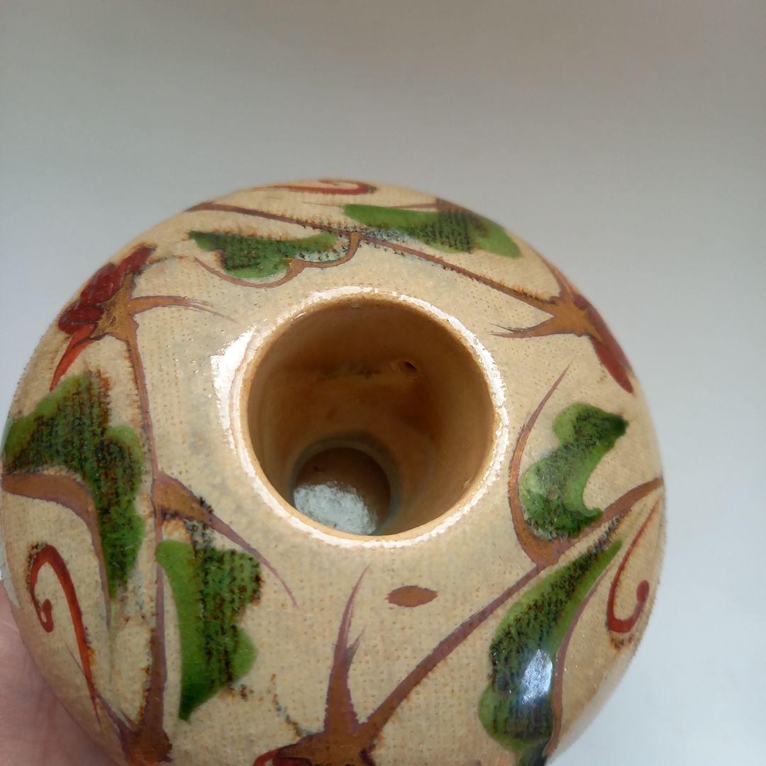 小森忍　山茶窯　インク壺　アンティーク　骨董　北斗窯