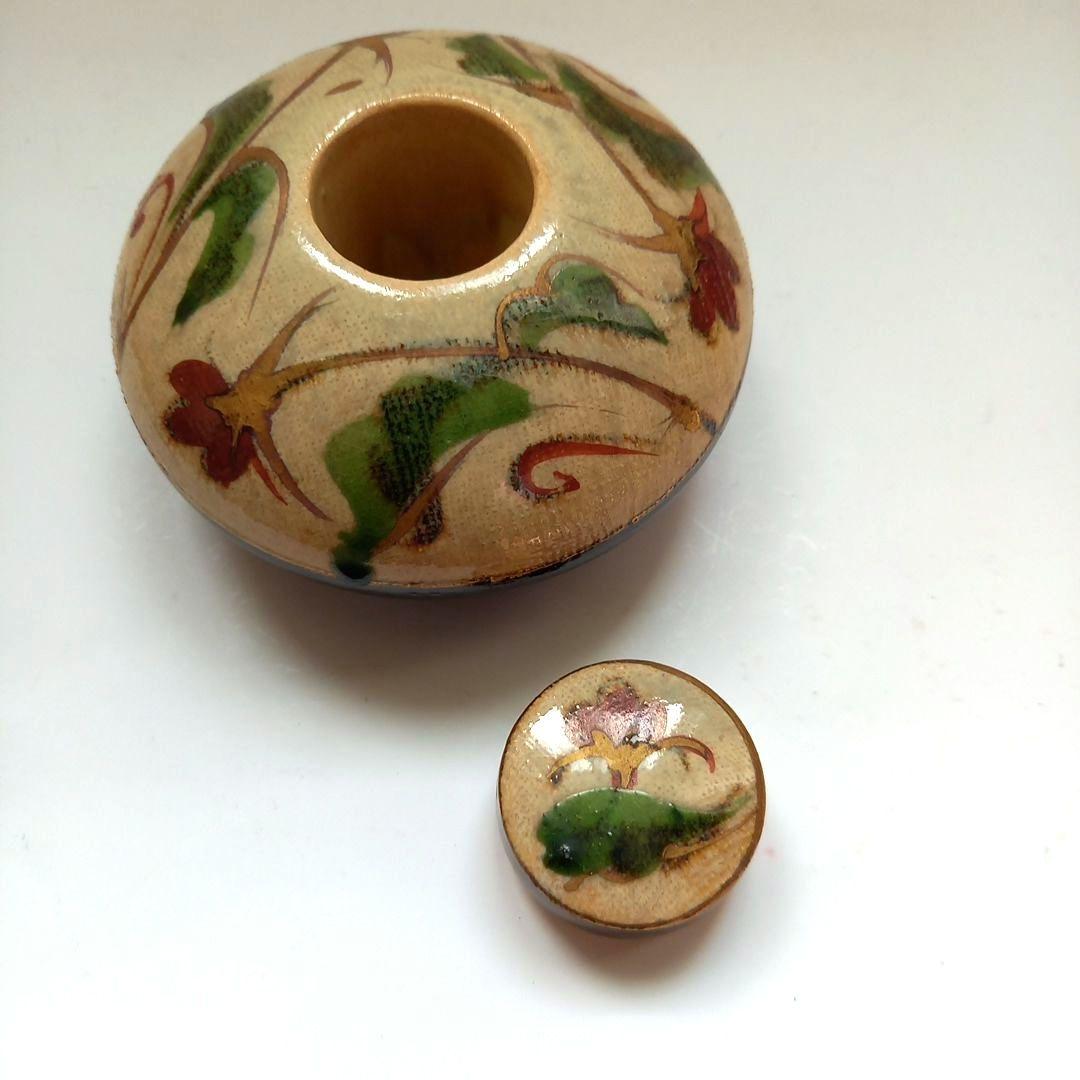 小森忍 山茶窯 インク壺 アンティーク 骨董 北斗窯