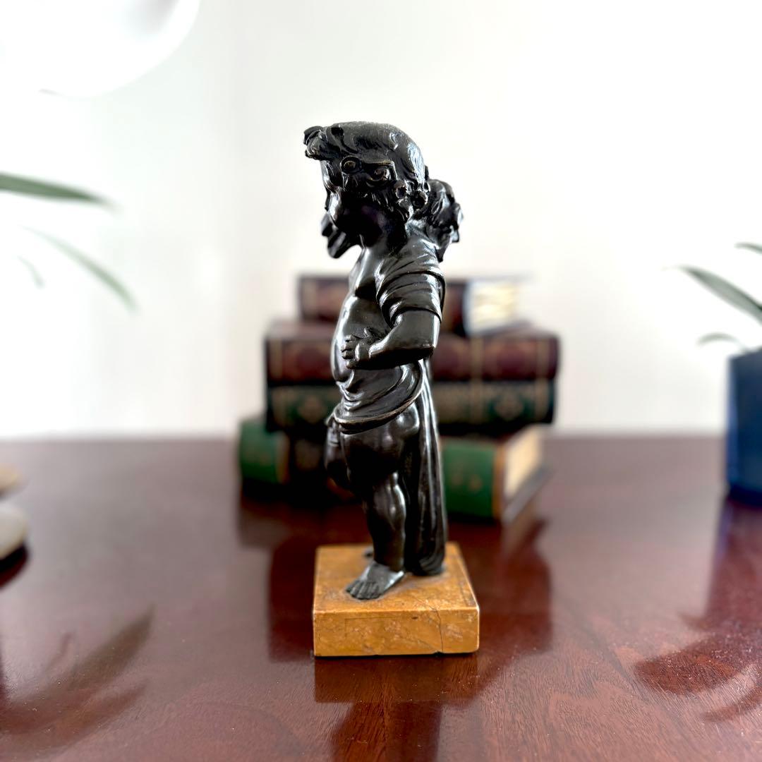 ブロンズ像 少年 約22センチ インテリア 置物