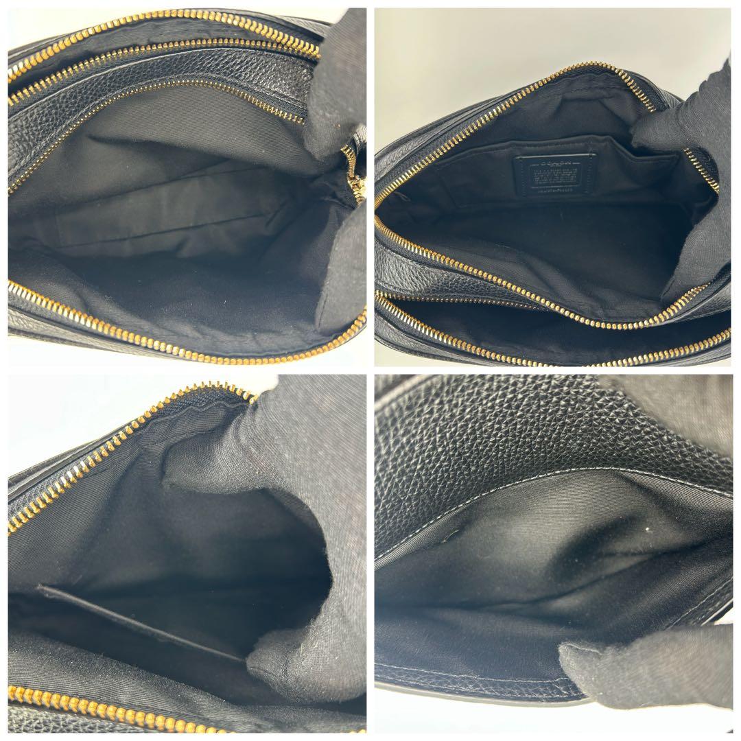 【超美品】COACH ブラック ショルダーバッグ