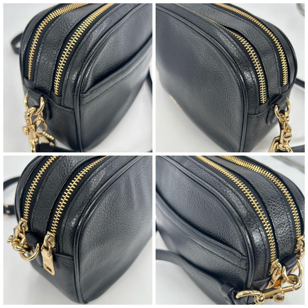 【超美品】COACH ブラック ショルダーバッグ