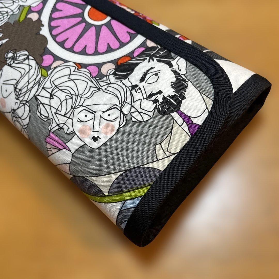 はなはなはち　長財布　やりくり財布　ハンドメイド　レア廃盤生地