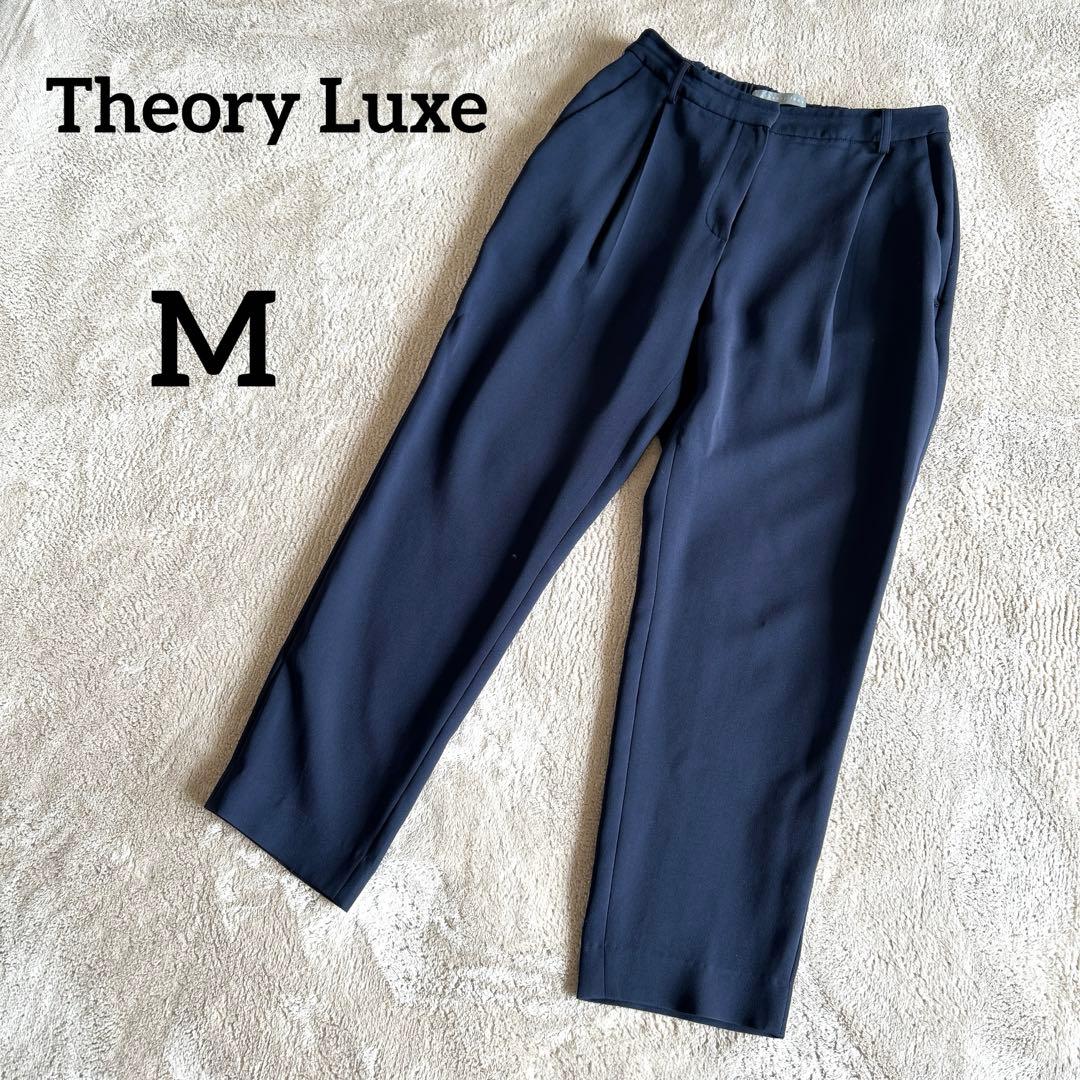 Theory luxe セオリーリュクス テーパードパンツ ネイビー 38 M - メルカリ