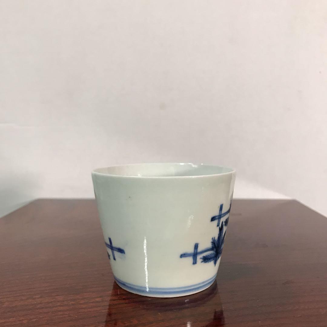 蕎麦猪口古伊万里柿右衛門藍九谷藍柿右衛門唐草蛸唐草