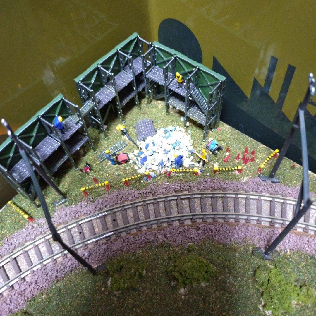 Nゲージ 鉄道模型 街並み ジオラマ