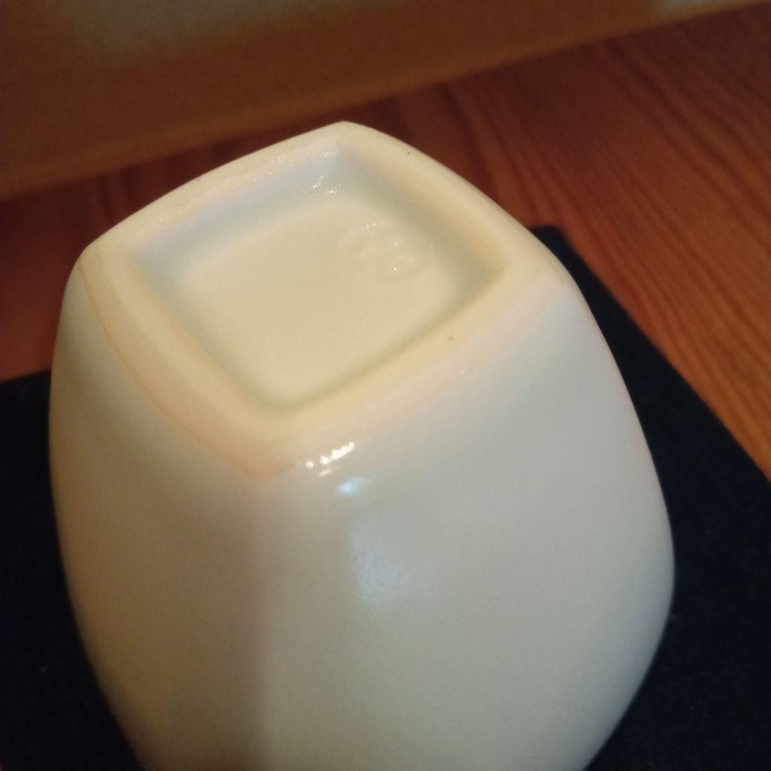 【真作】白瓷面取大振盃（特注制作品）前田昭博