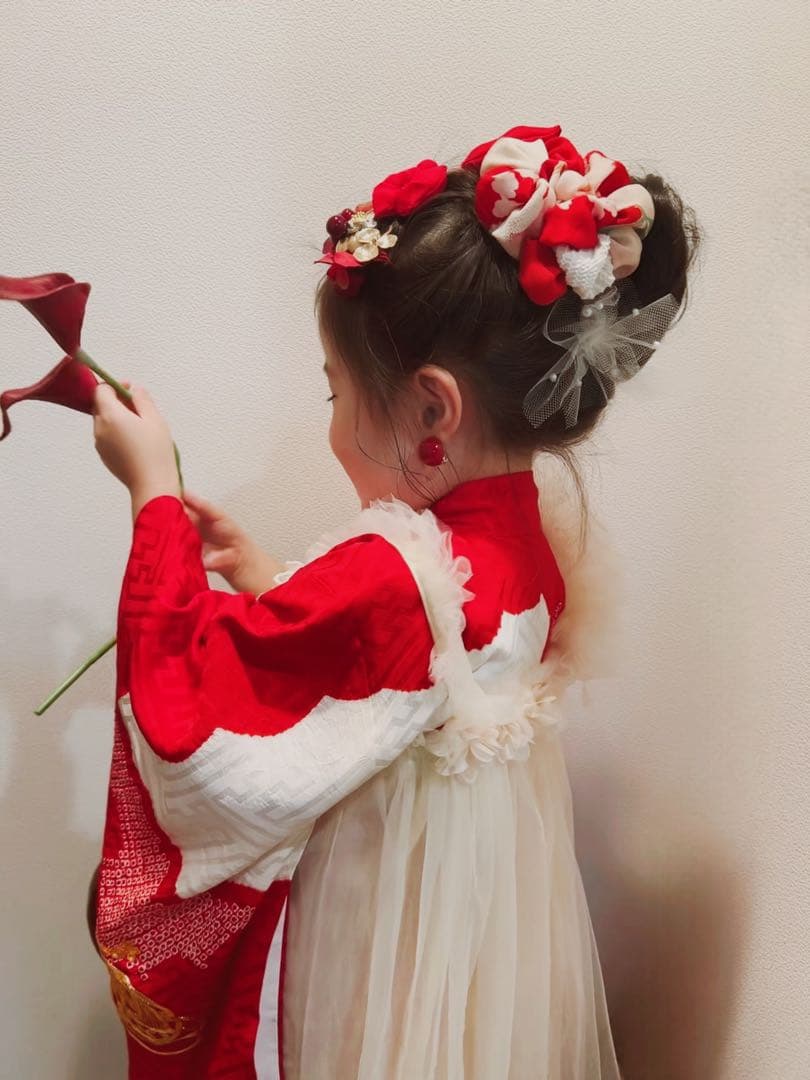 み*う様 七五三　七五三髪飾り　ヘッドドレス　着物髪飾り　リメイク髪飾り　028