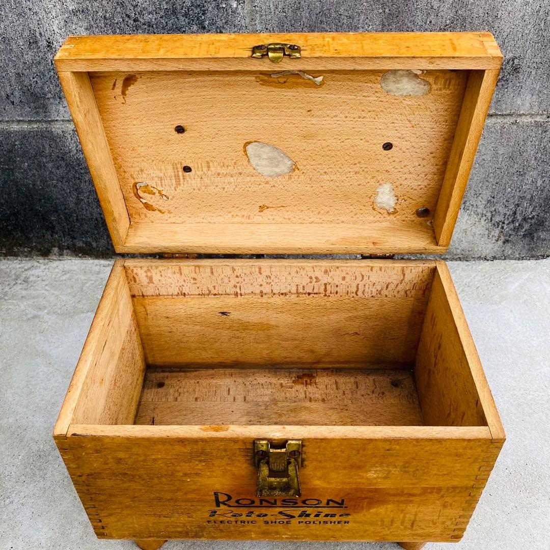 超希少◇Ronson◇1950s英国Shoe shine box シューボックス
